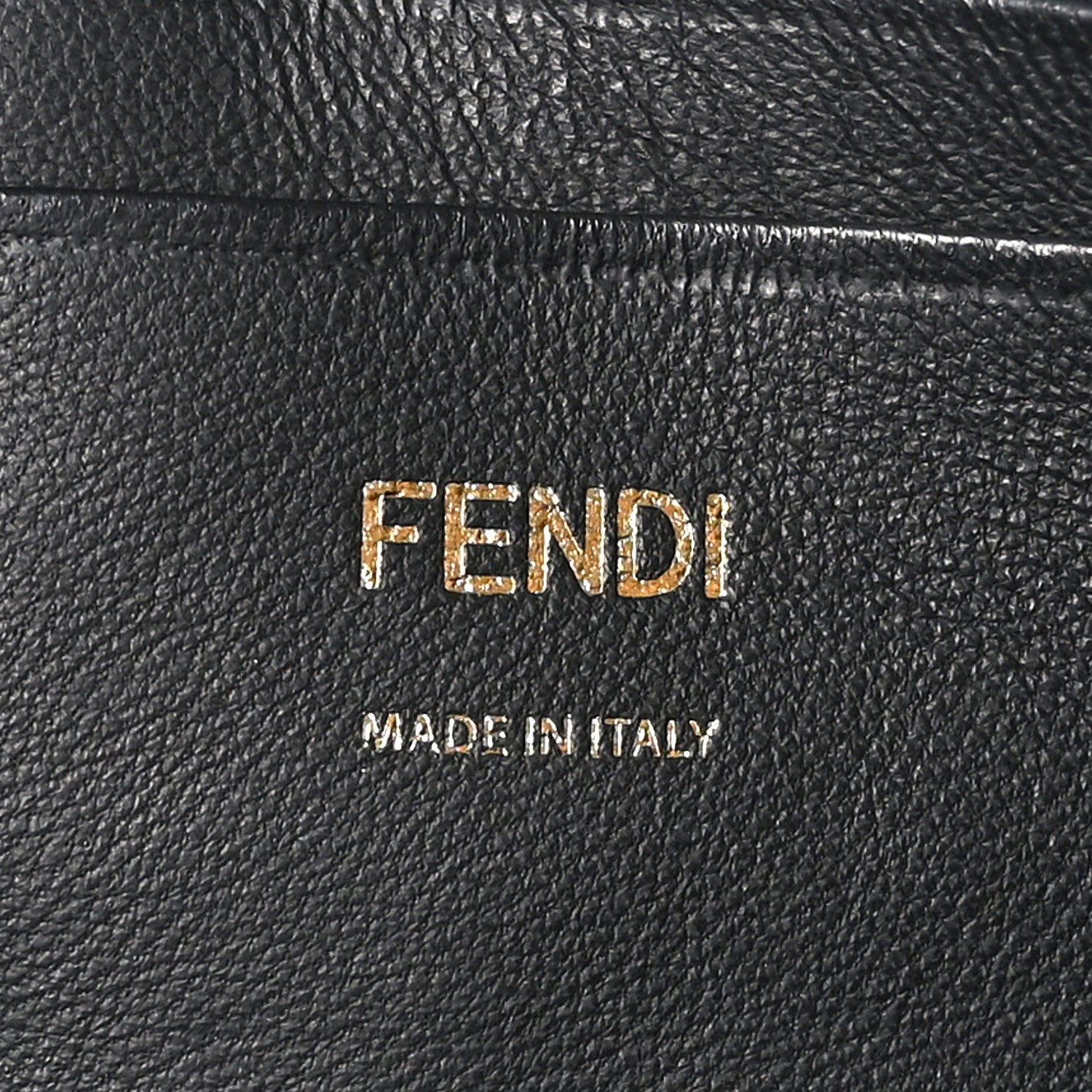 Fendi Nappa FF 1974 Embossed Mini Baguette Black 6 of 9