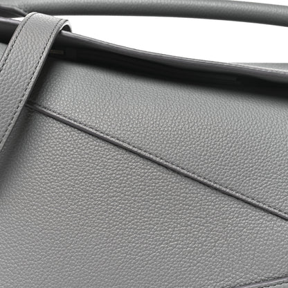 Loewe Soft Grained Calfskin Small Puzzle Edge Bag Pearl Grey 7 of 9