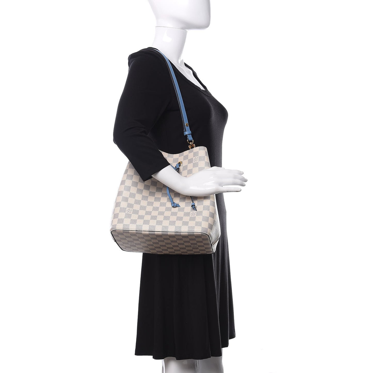Damier Azur Neonoe MM Bleuet