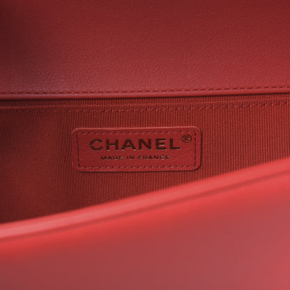 Chanel Lambskin Quilted Medium Boy Flap Red 6 of 13