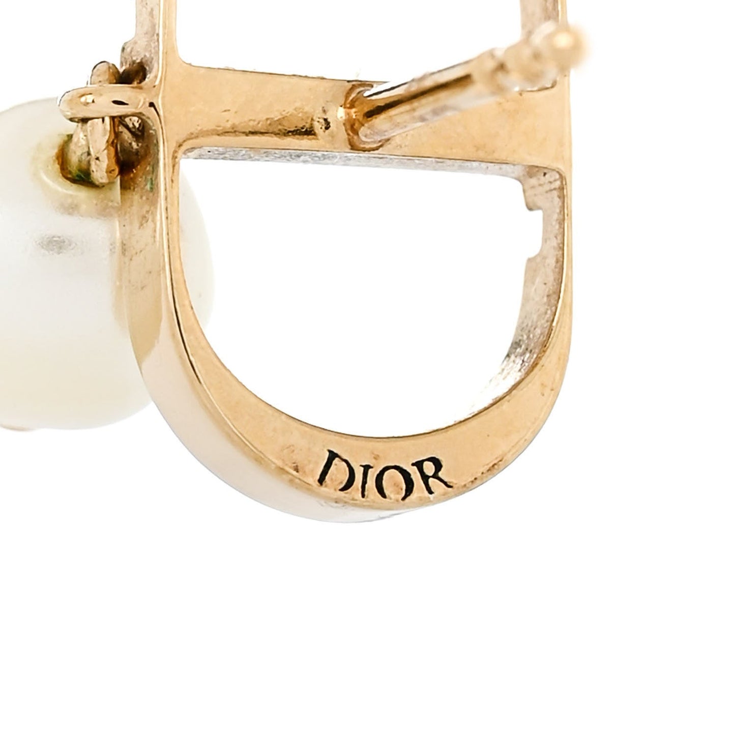 Pearl Petit CD Earrings Gold