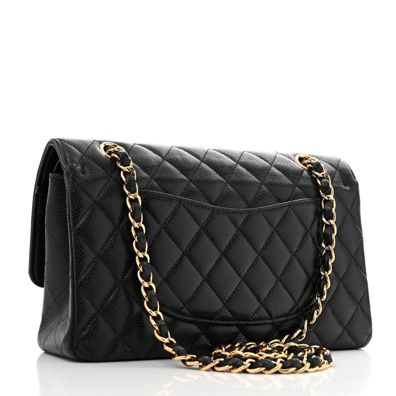 Chanel Caviar Quilted Medium Double Flap Black 3 of 12