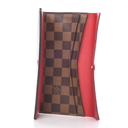 Louis Vuitton Damier Ebene Josephine Wallet Red 20 of 25