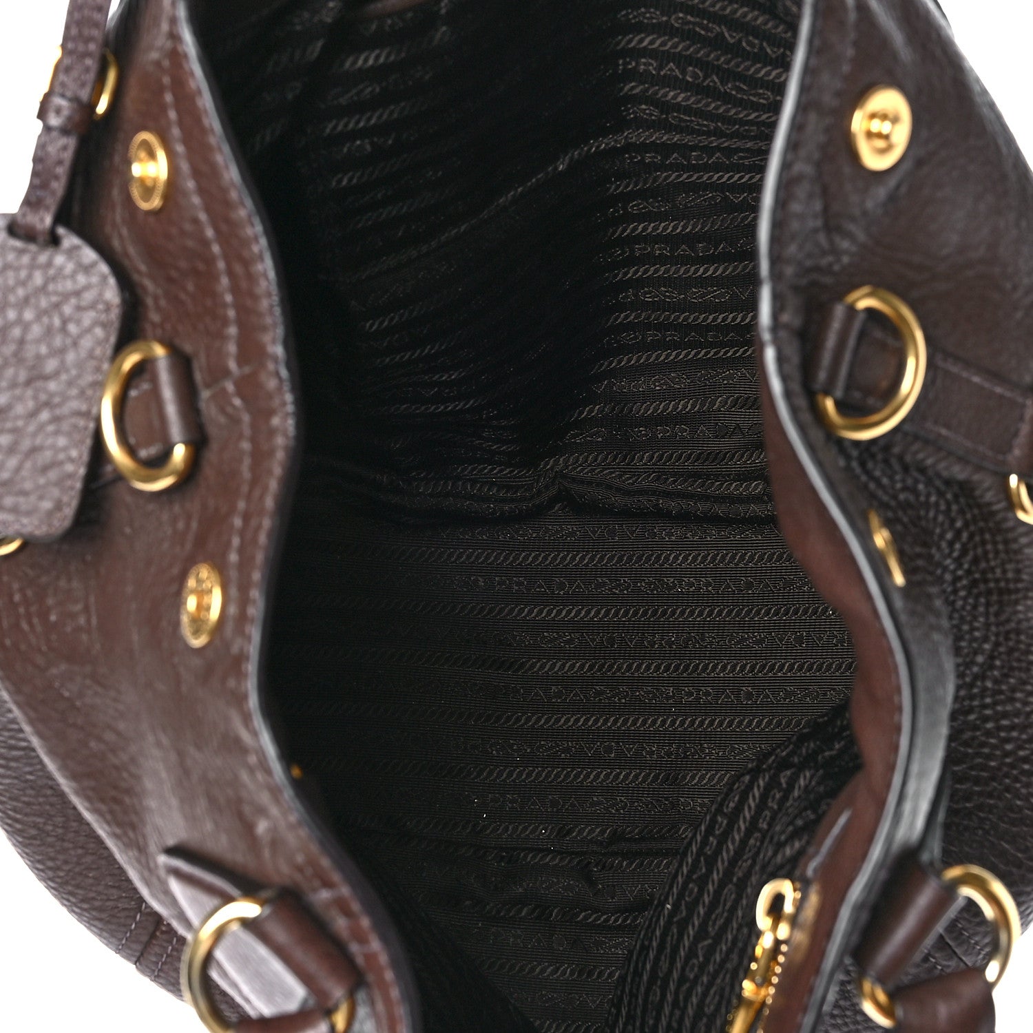 Prada Vitello Daino Tote Caffe 5 of 8