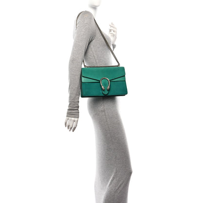 Gucci Suede Small Dionysus Shoulder Bag Green 2 of 10