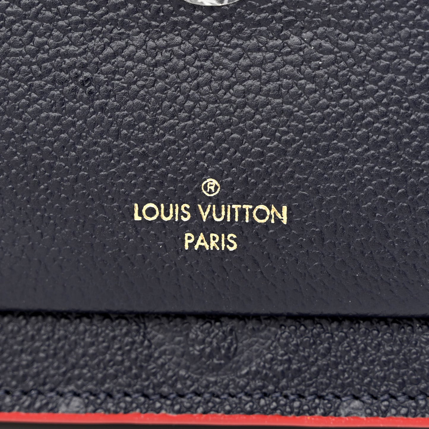 Empreinte Vavin Chain Wallet Marine Rouge