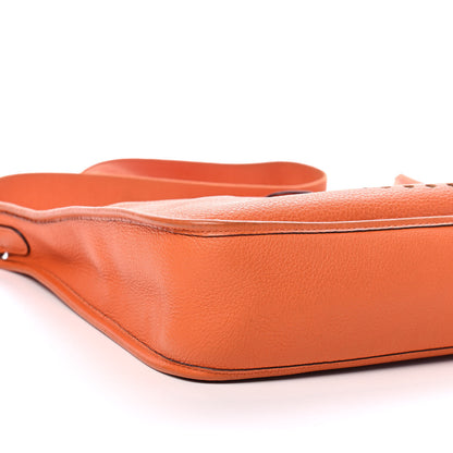 Hermes Taurillon Clemence Evelyne PM Orange 9 of 10