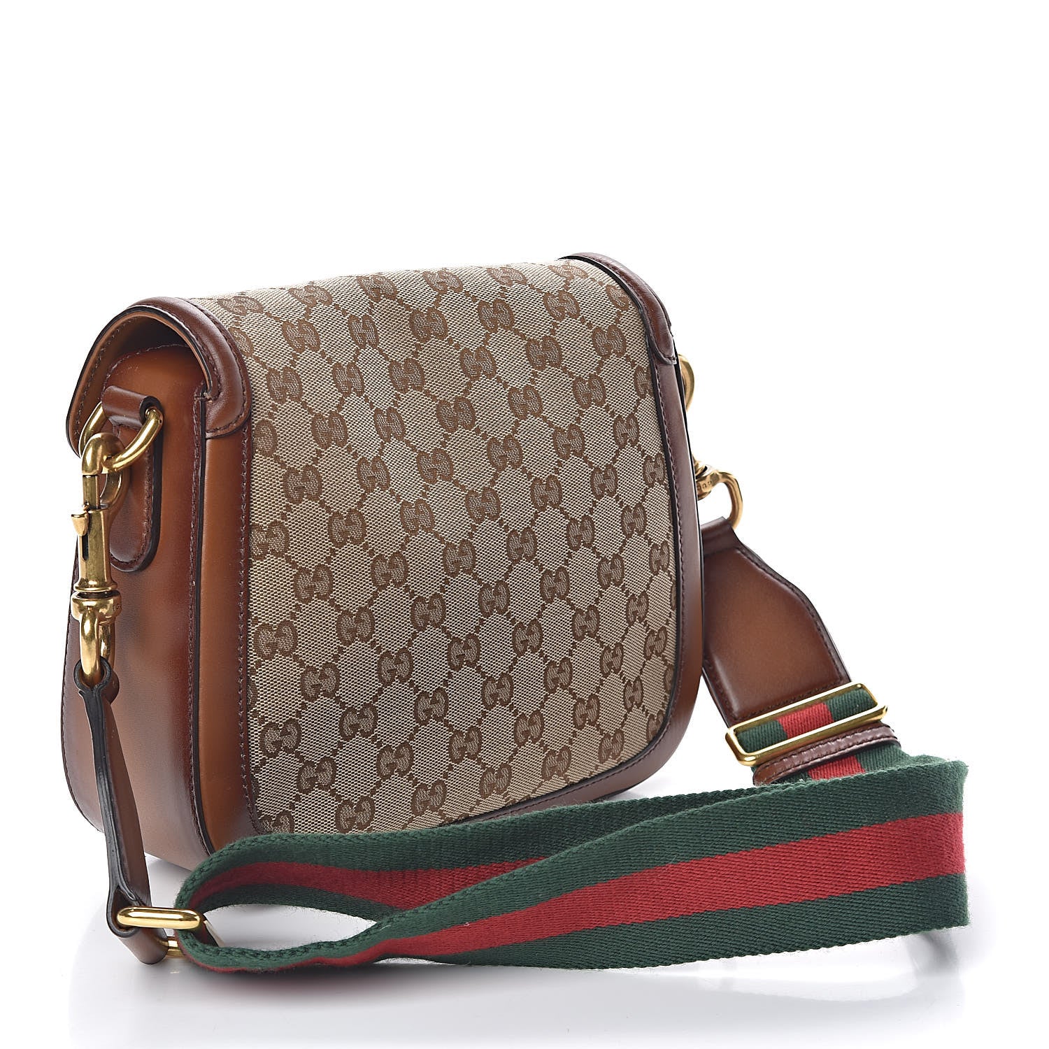 Gucci Monogram Medium Lady Web Shoulder Bag Beige Cuir 3 of 10