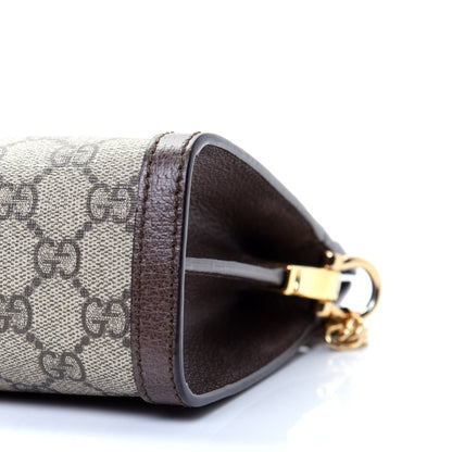 Gucci GG Supreme Monogram Web Small Ophidia Chain Shoulder Bag Brown 7 of 11