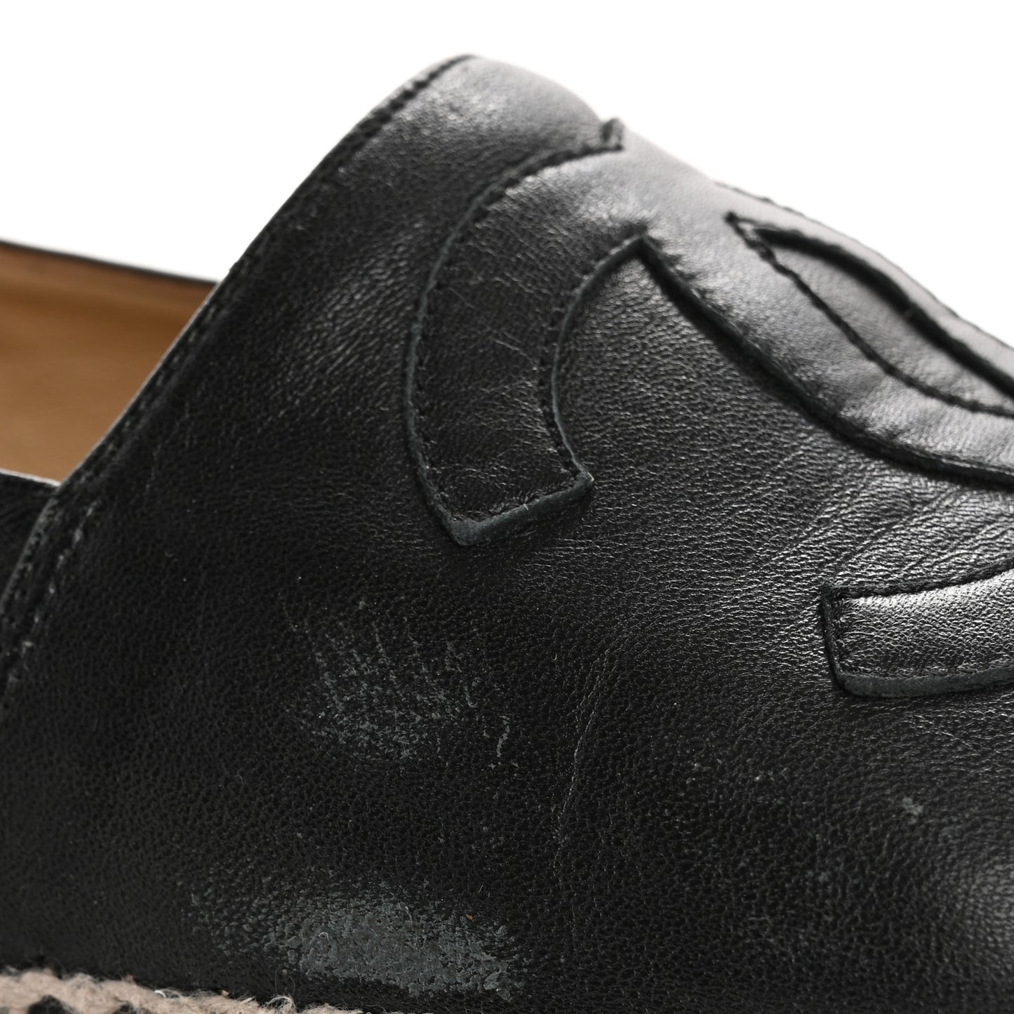 Lambskin CC Espadrilles 39 Black