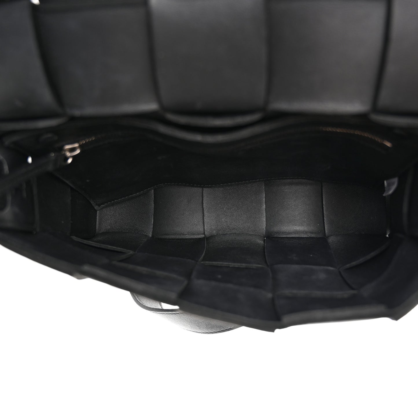 Lambskin Maxi Intrecciato Cassette Crossbody Bag Black