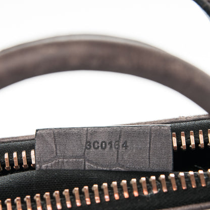 Givenchy Nubuck Crocodile Embossed Medium Antigona Washed Black 8 of 8