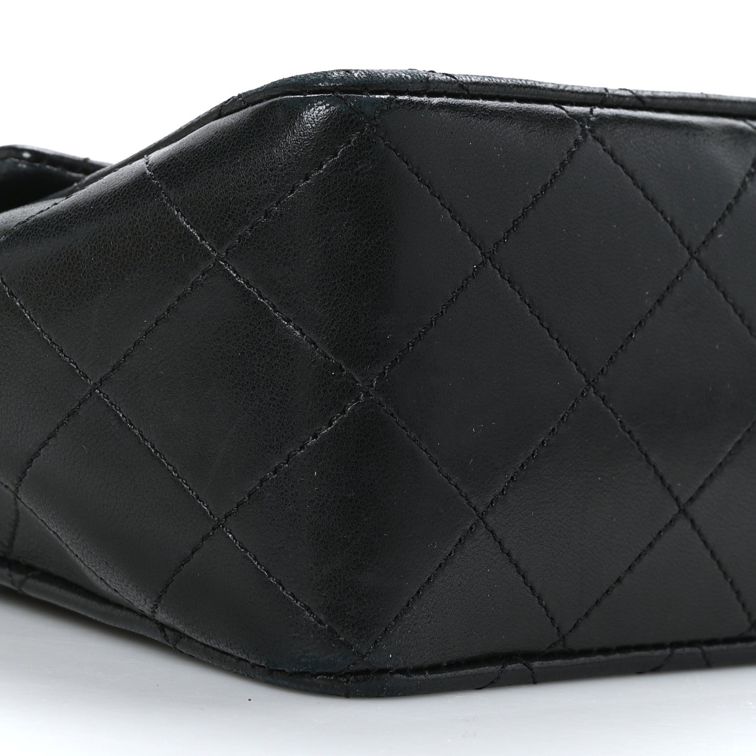 Chanel Lambskin Quilted XL Jumbo Single Flap Black 9 of 10