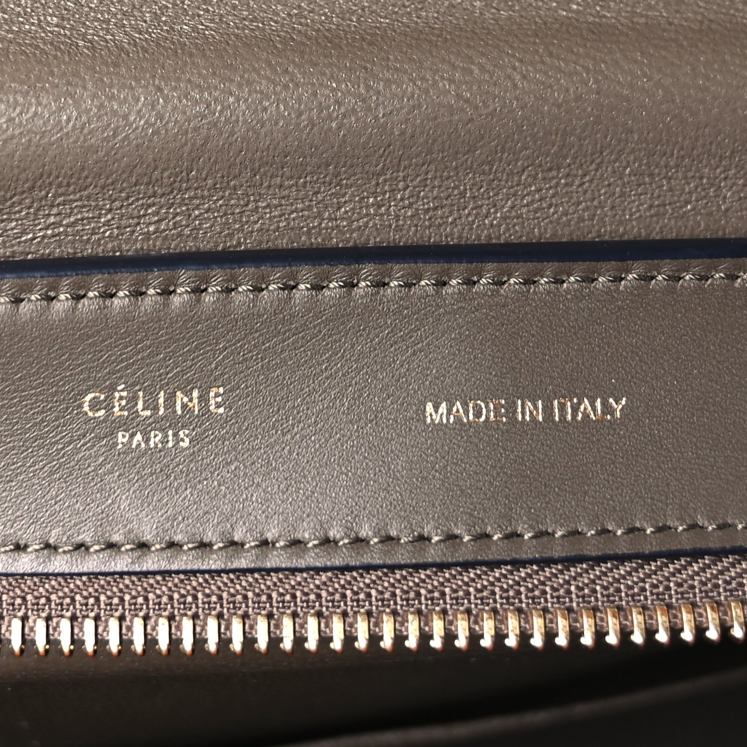 Celine Crocodile Embossed Calfskin Suede Medium Trapeze Taupe 5 of 8