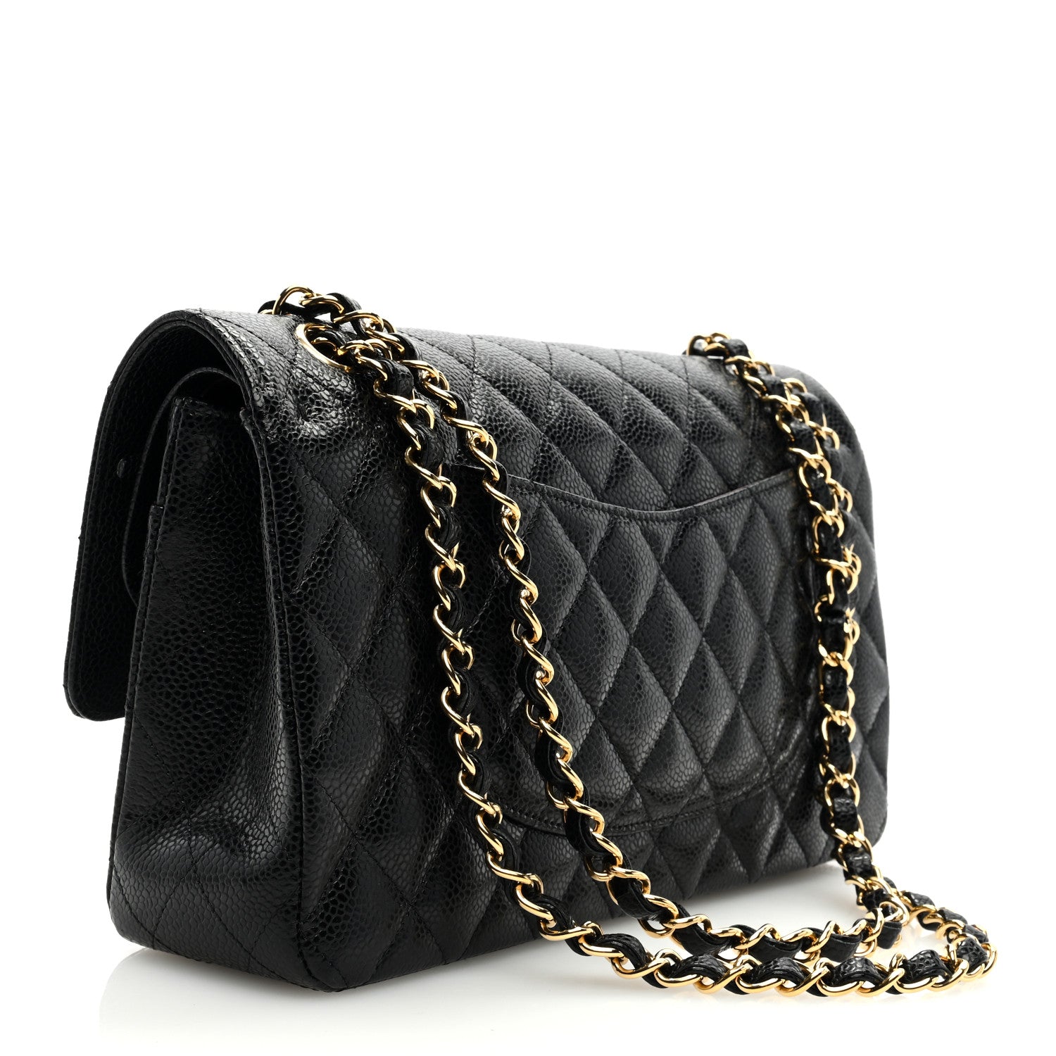 Chanel Caviar Quilted Medium Double Flap Black 3 of 9