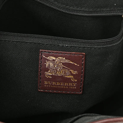 Burberry Haymarket Check Studded Tote Chocolate 6 of 12