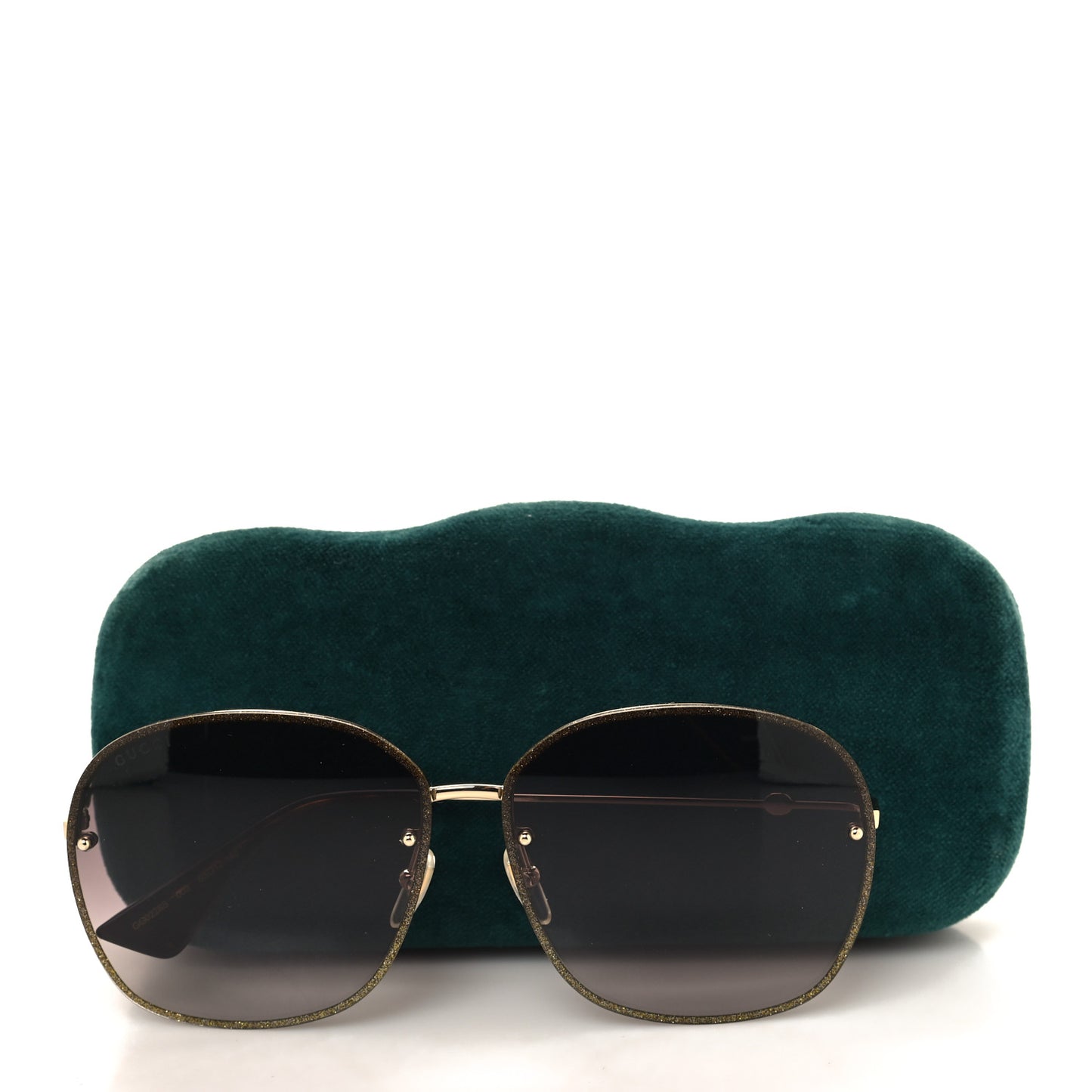 Square Frame Sunglasses GG0228S Gold