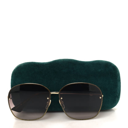 Gucci Square Frame Sunglasses GG0228S Gold 8 of 8