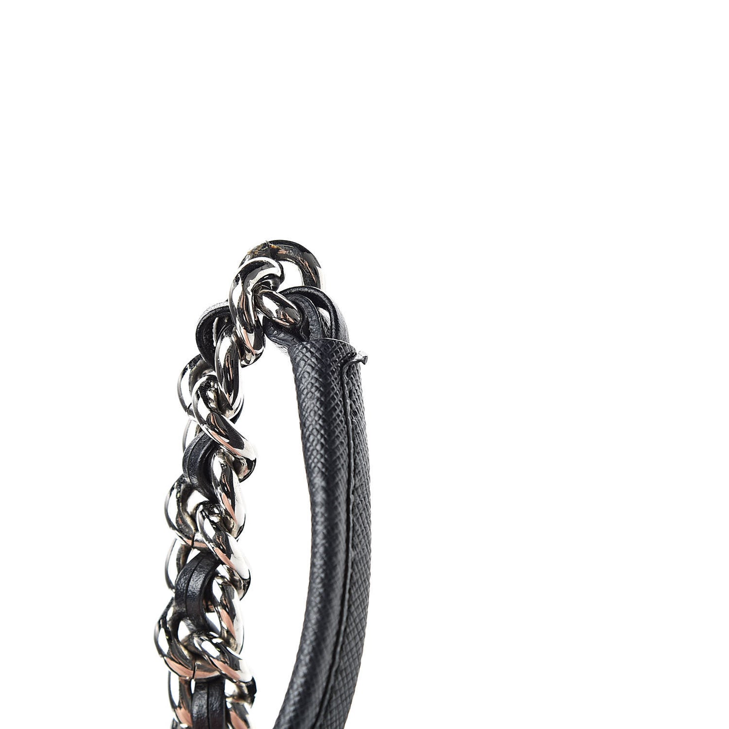 Nylon Tessuto Impuntu Quilted Shoulder Bag Black