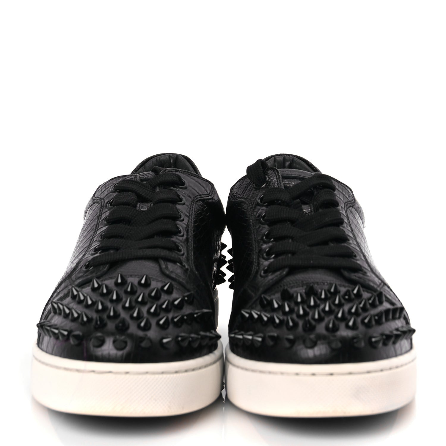 FASHIONPHILE Calf Lizzy Vieira 2 Flat Womens Sneakers Black 4 of 8