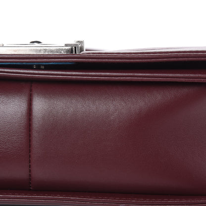 Chanel Calfskin Horizontal Quilted Medium Boy Flap Burgundy 11 of 12