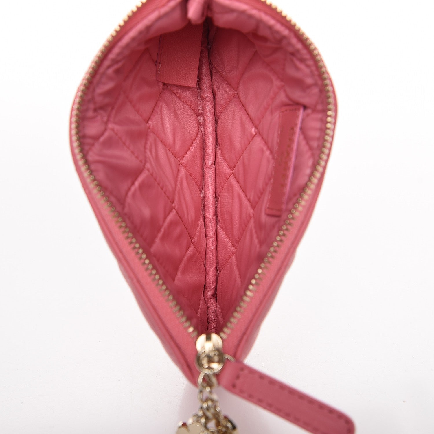 Chanel Lambskin Quilted Small Casino Cosmetic Case Pink 7 of 8