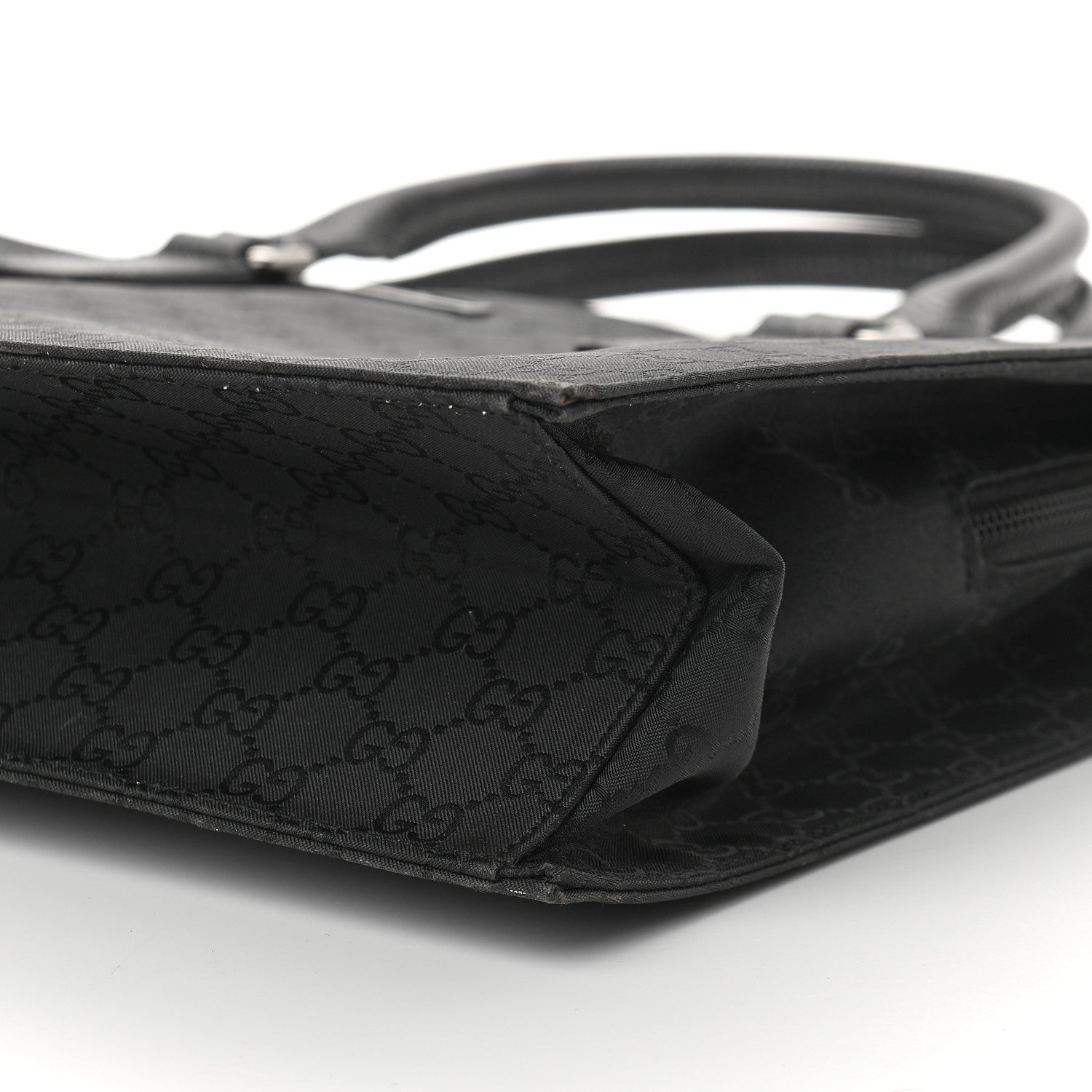 Gucci Nylon Monogram Executive Bag Black 10 of 11