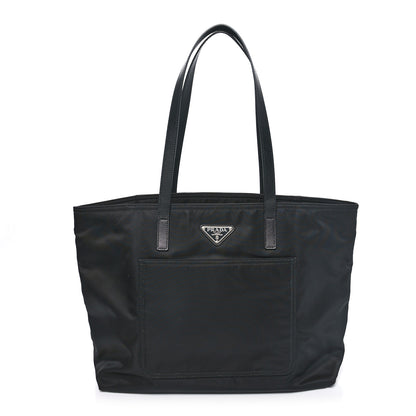 Prada Tessuto Nylon Saffiano Shopping Tote Black 1 of 9