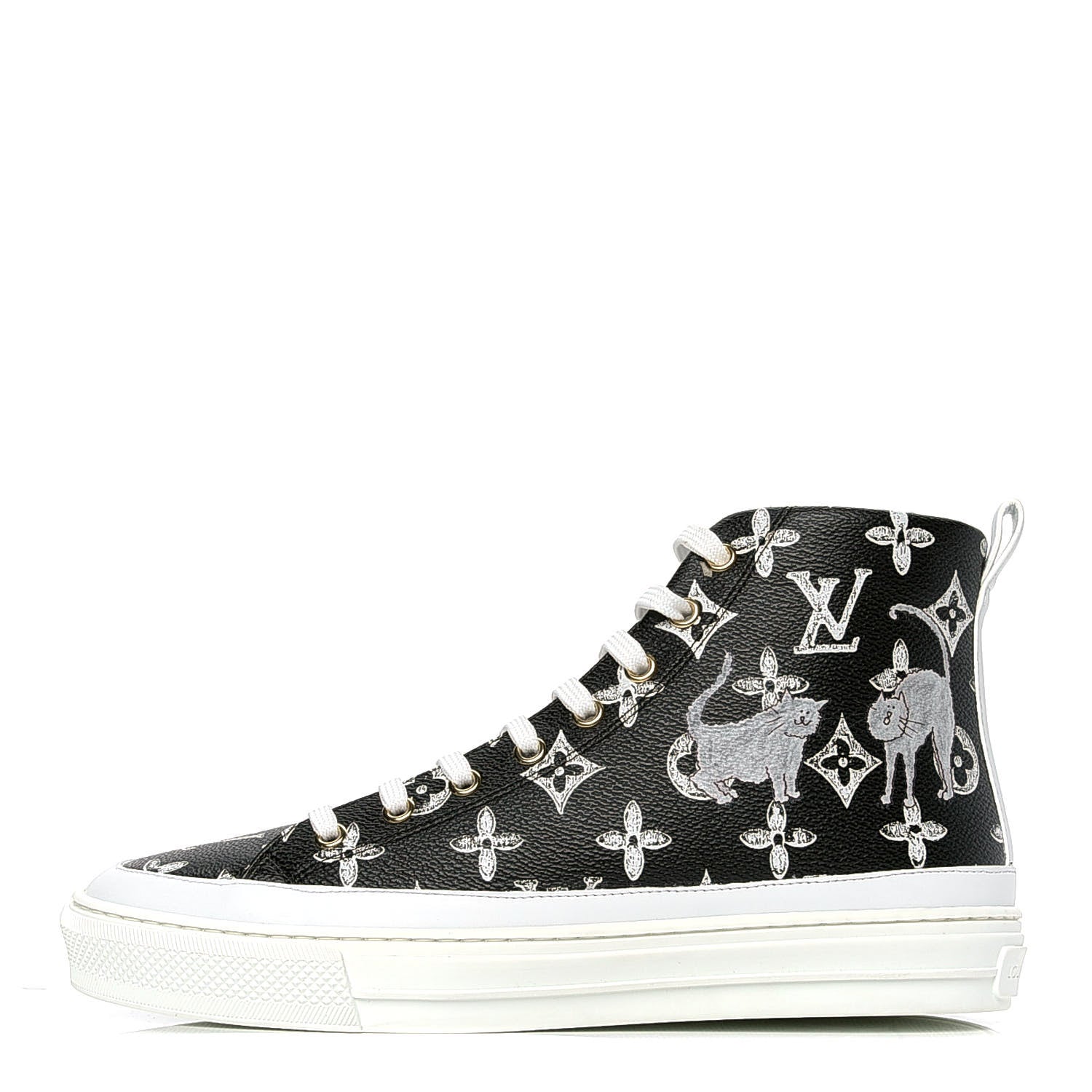 Louis Vuitton Catogram Stellar Sneaker Boots 39 Black 1 of 5