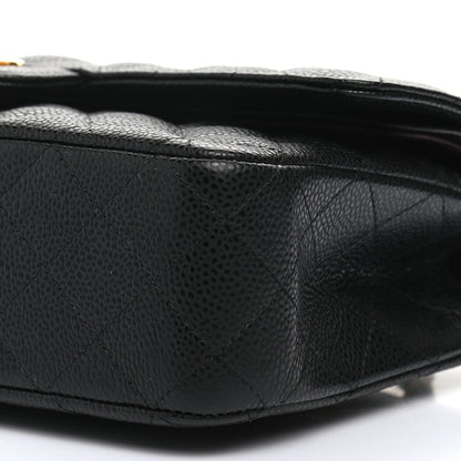 Chanel Caviar Quilted Medium Double Flap Black 10 of 11