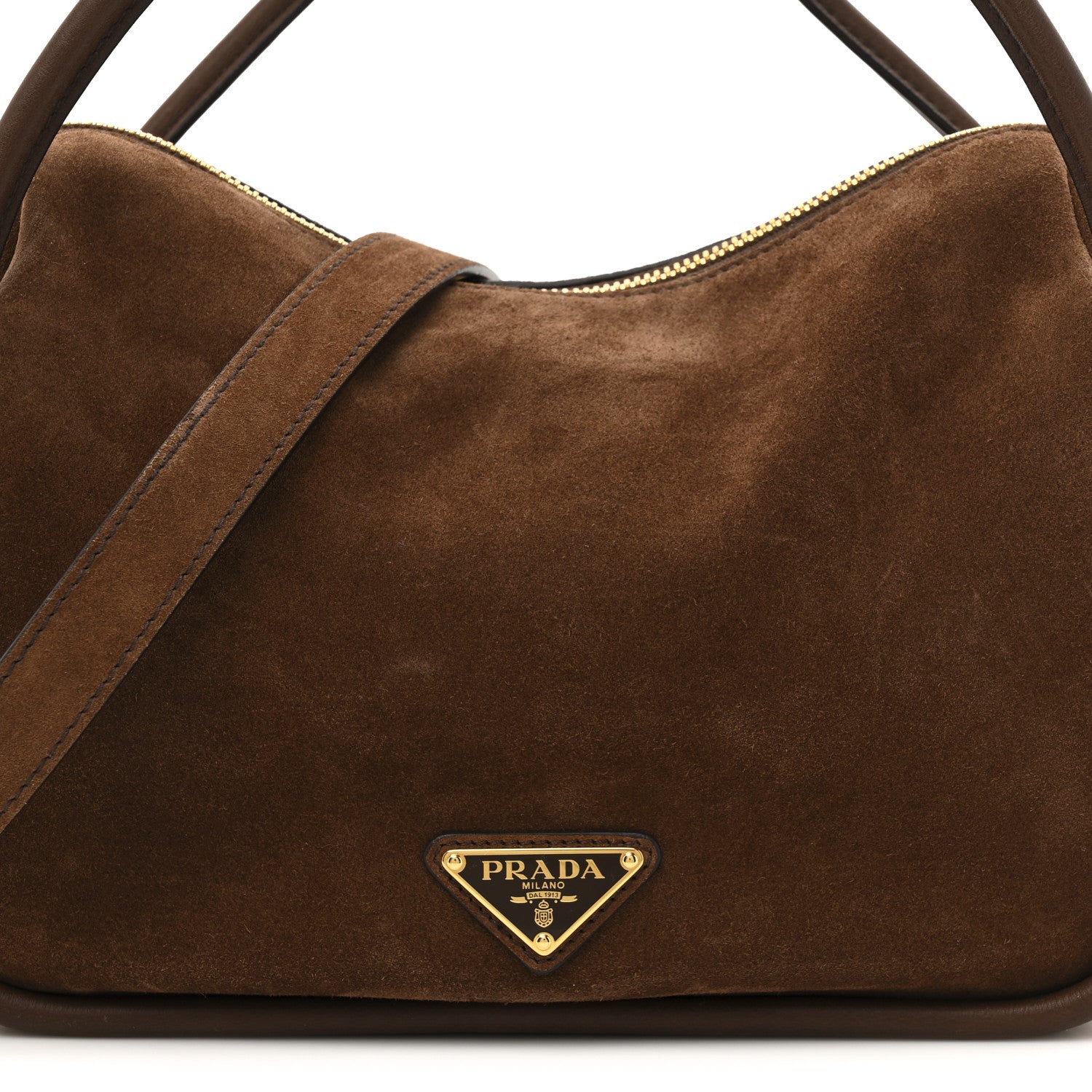 Prada Camoscio Darling Shoulder Bag Cocoa Brown 7 of 10