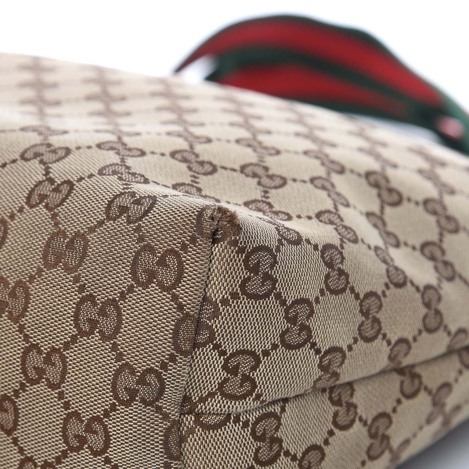 Gucci Monogram Web Medium Flat Messenger Bag Brown 12 of 17