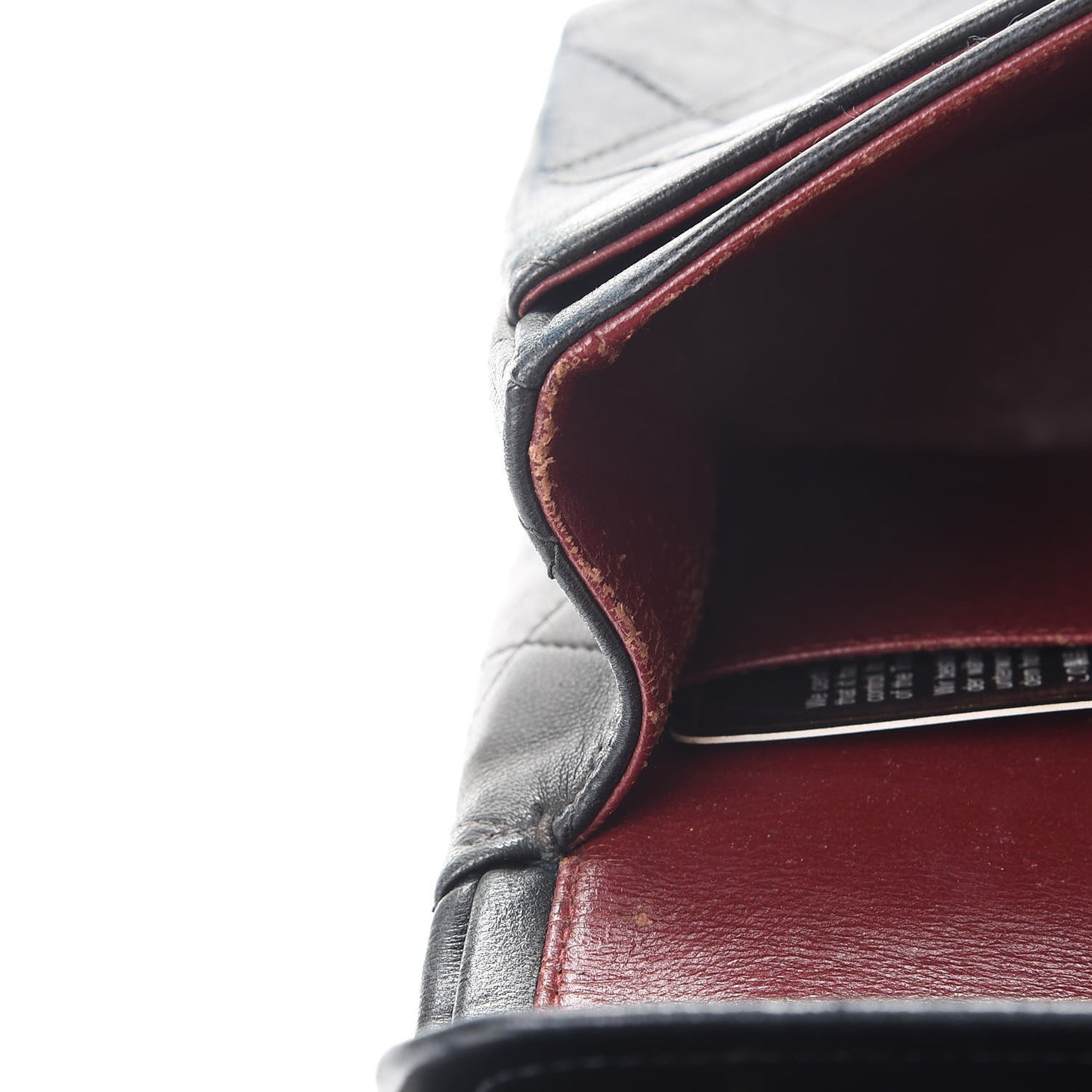 Lambskin Quilted Small Double Flap Black