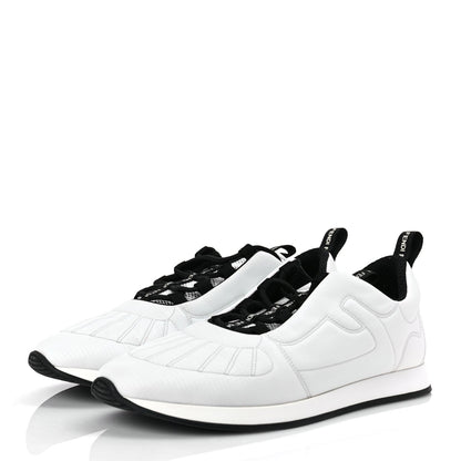 Fendi Nylon FFreedom Sneakers 41 White 5 of 9