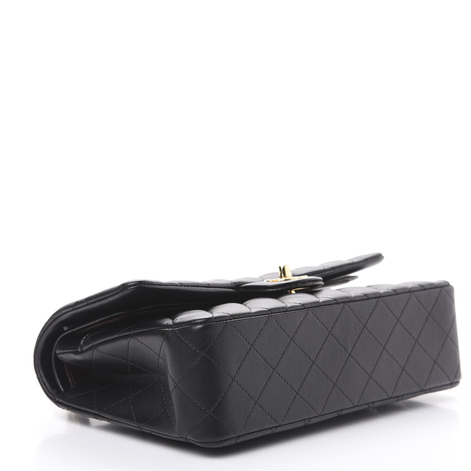 Chanel Lambskin Quilted Medium Double Flap Black 3 of 9