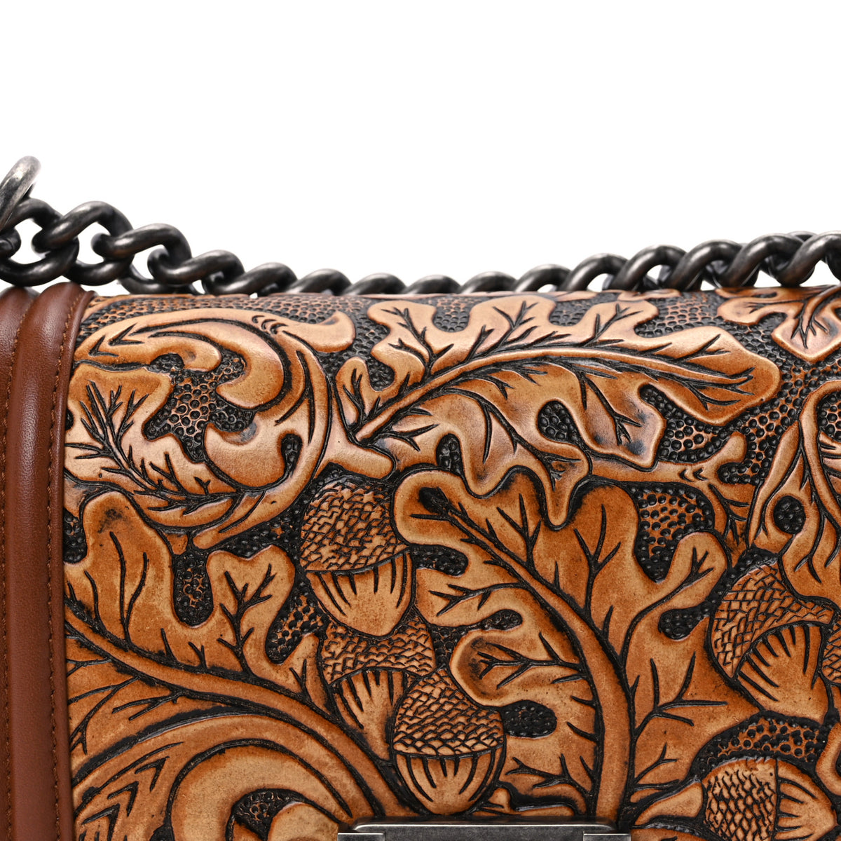 Calfskin Embossed Small Cordoba Boy Flap Brown