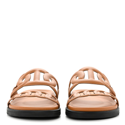 Hermes Nappa Extra Sandals 36 Naturel 2 of 9