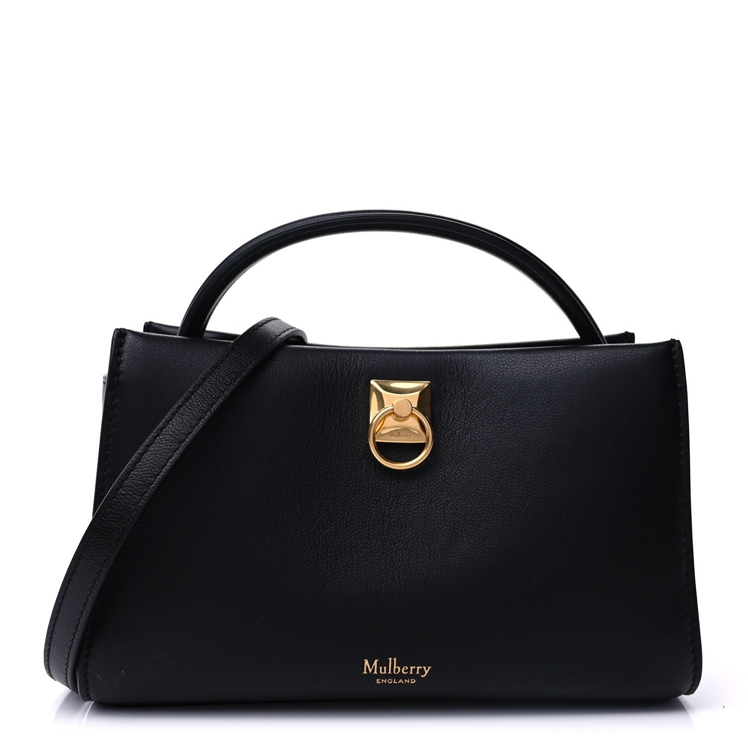 Mulberry Micro Classic Grain Mini Iris Tote Black 1 of 8
