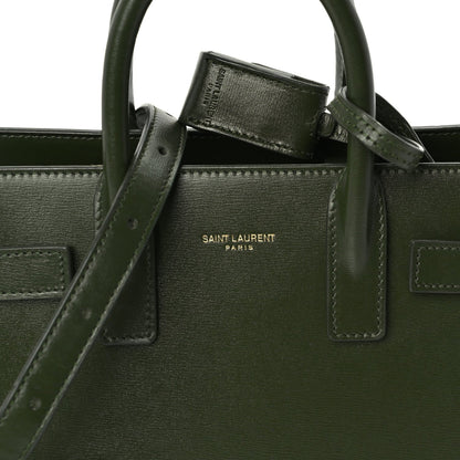 Saint Laurent Calfskin Nano Sac De Jour Green 7 of 9