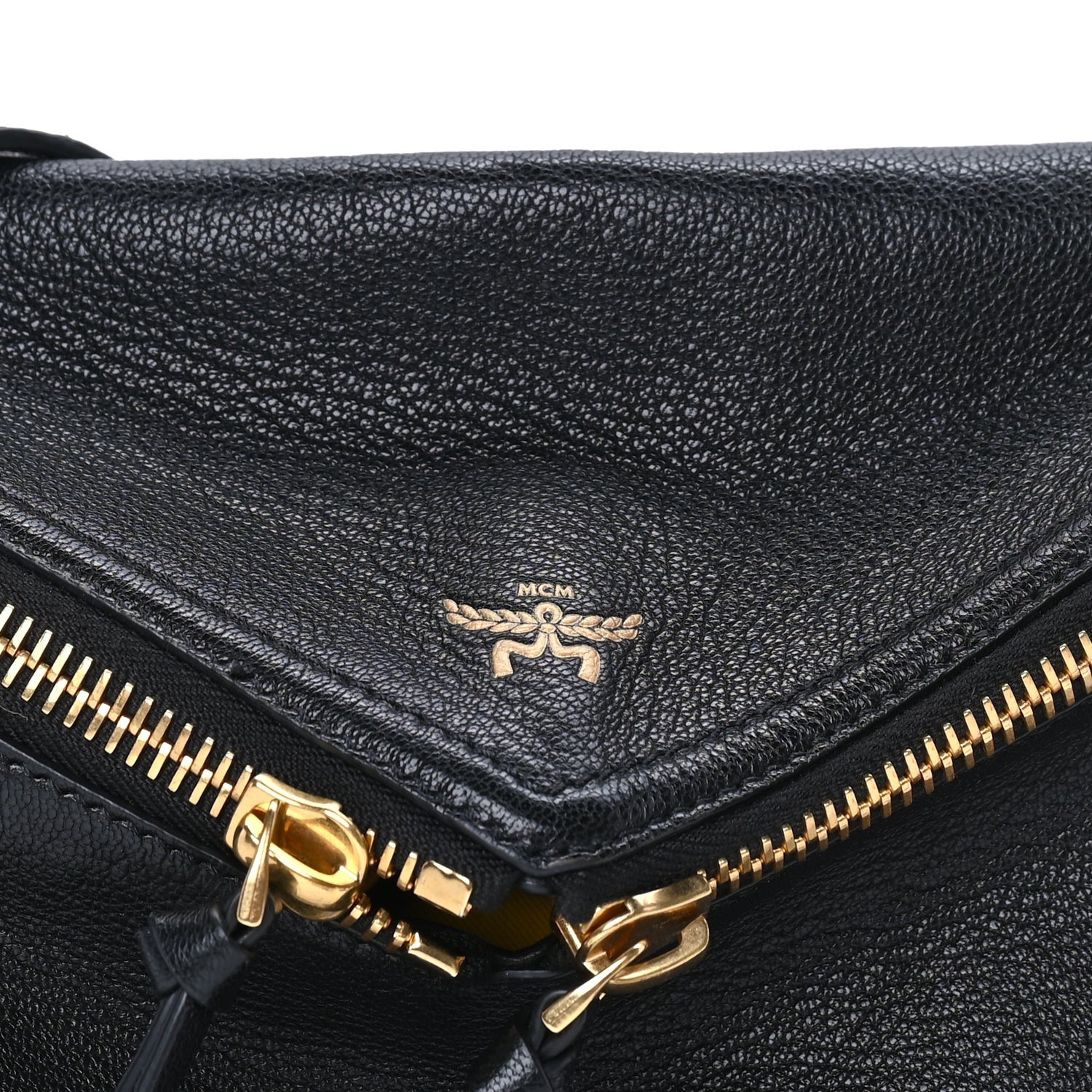 MCM Goatskin Diamant 3D Shoulder Bag  Black 6 of 7