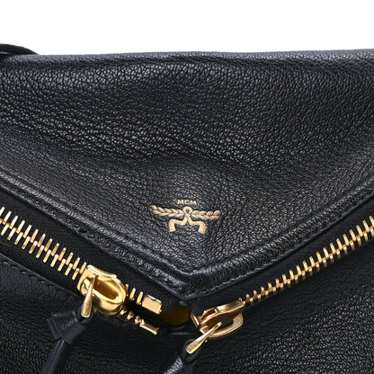 MCM Goatskin Diamant 3D Shoulder Bag  Black 6 of 7