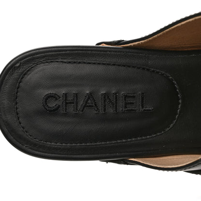 Chanel Calfskin CC Turn Lock Clogs 39 Black 7 of 7