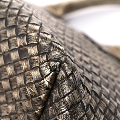 Bottega Veneta Intrecciato Medium Cabat Platino Ossidato 9 of 12