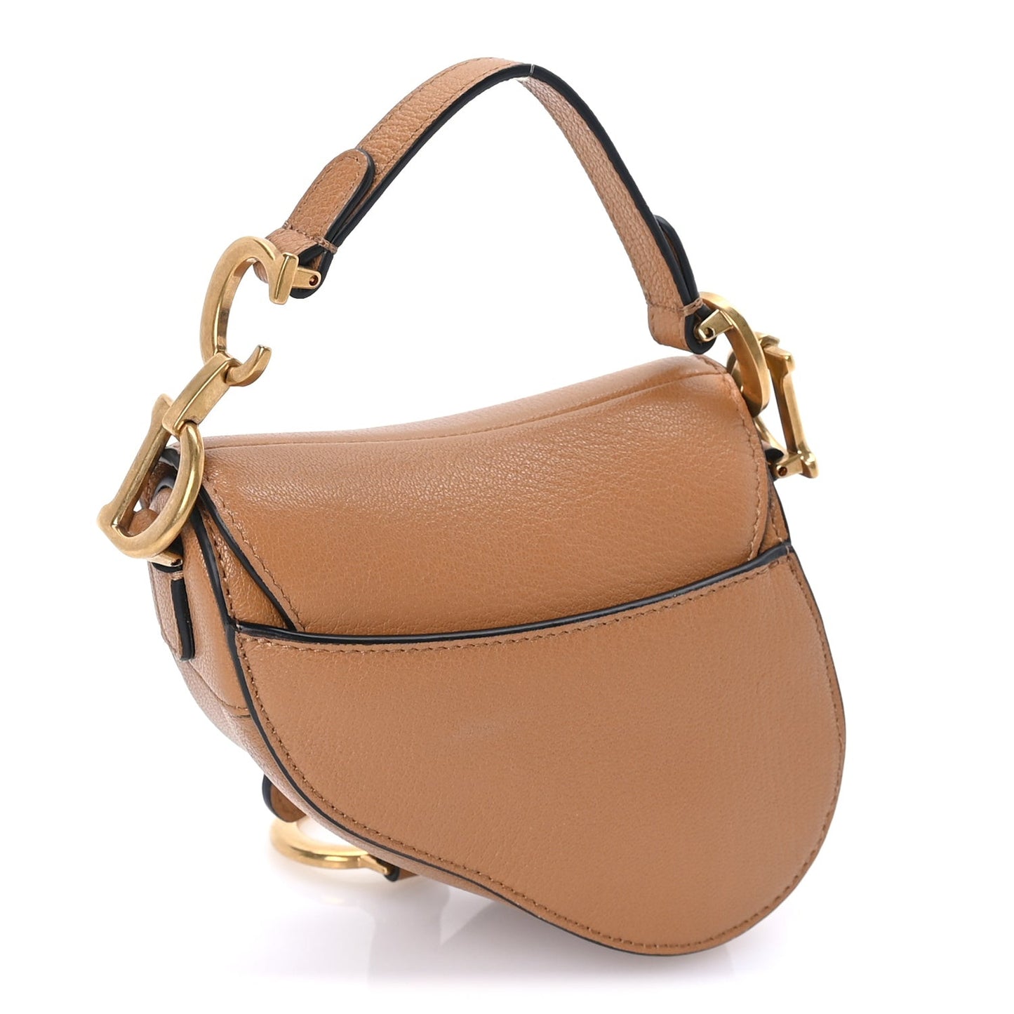 Goatskin Micro Saddle Bag  Camello
