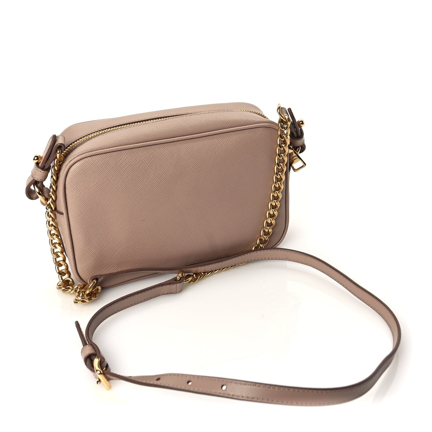 Prada Saffiano Mini Camera Crossbody Bag Cipria 2 of 8