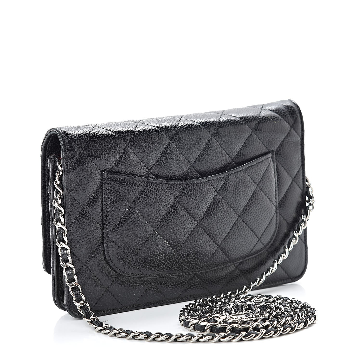 Chanel Caviar Quilted Wallet On Chain WOC Black 3 of 15