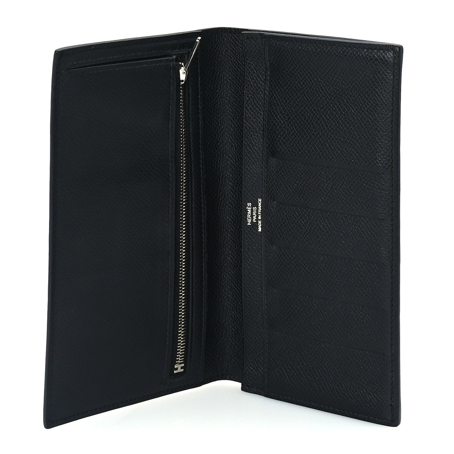 Hermes Epsom Citizen Twill Long Wallet  Black 5 of 8