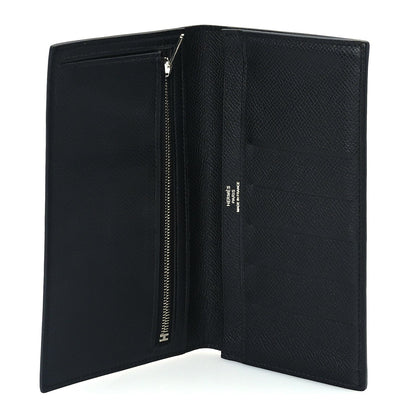 Hermes Epsom Citizen Twill Long Wallet  Black 5 of 8