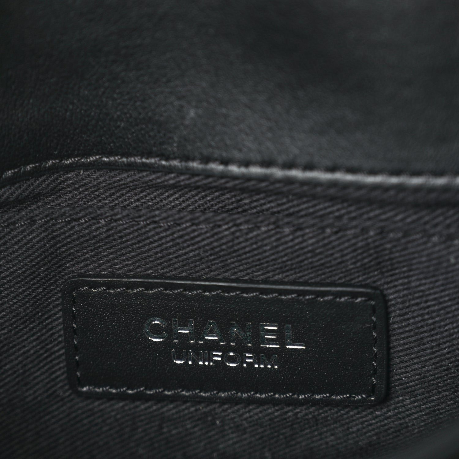 Chanel Calfskin Quilted CC Uniform Flap Belt Bag Black 5 of 9