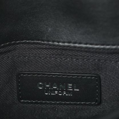 Chanel Calfskin Quilted CC Uniform Flap Belt Bag Black 5 of 9